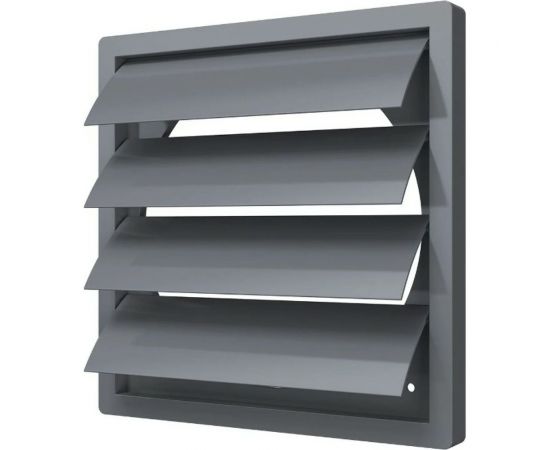 Решетка вытяжная с гравитационными жалюзи 2424К20Ф (242x242 мм; фланец D200; ASA-пластик; серый) ERA 87-660 – изображение 4
