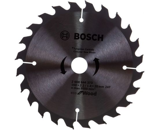 Пильный диск ECO WOOD (160x20 мм; 24T) Bosch 2608644373 – изображение 4