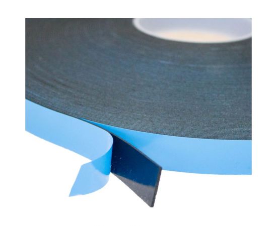 Двусторонняя клейкая лента на вспененной основе NORM 19 мм х 50 м, черная SK-19 – изображение 5