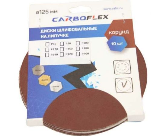 Диск шлифовальный самосцепляющийся ИС ДИСК 1 CP549 10 шт, 125 мм, P40 CARBOFLEX Н0187447 – изображение 2