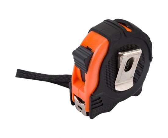 Рулетка Петрович обрезиненная, оранжевая, 3 м, 16 мм, три кнопки стопа 4100000783 – изображение 5