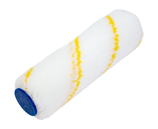 Валик Управдом полиамид, белый с желтой полосой, 150x30 мм, сменный, бюгель 6 мм 4100003181 – изображение 5