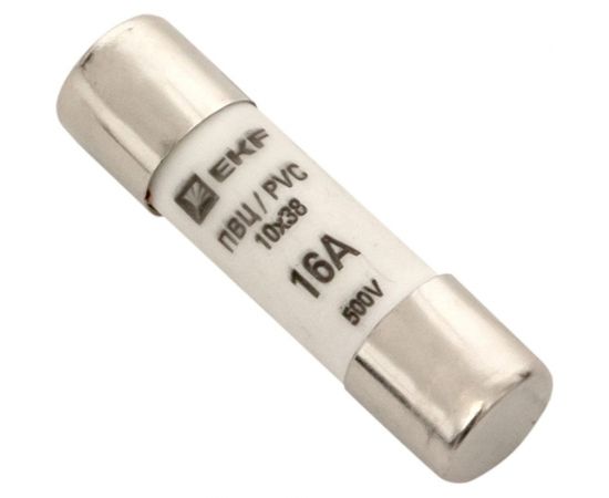 Плавкая цилиндрическая вставка EKF ПВЦ 10х38 16А PROxima 20шт pvc-10x38-16 – изображение 3