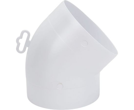 Колено круглое пластик 12.5ККП (45 градусов; 125 мм) ERA 86-551 – изображение 3