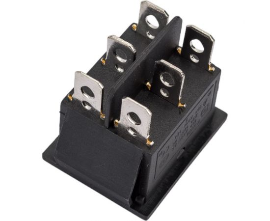 Клавиша Nord-Yada 250V 16А с нейтралью черная (6контакта) ON-OFF (2шт в упаковке)-ON 905453 – изображение 7