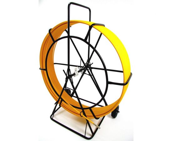 Протяжка для кабеля мини OlmiOn УЗК d=11 мм L=250 м на тележке, желтый СП-Т1-11/250 – изображение 6