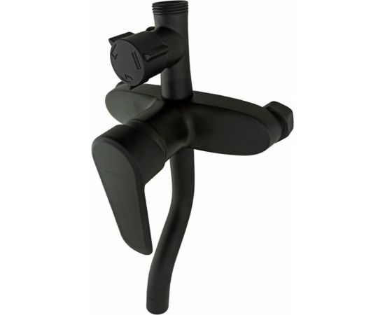 Душевая стойка со смесителем и тропическим душем Rainsbergстойка черный матовый R9074H – изображение 7