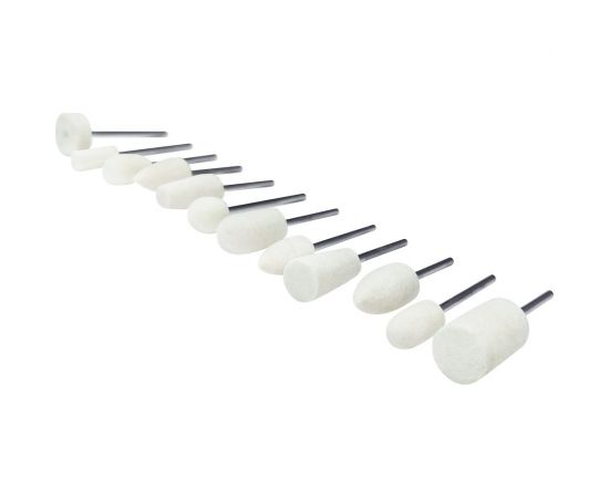 Набор насадок полировальных для гравера 12 шт vertextools 0987-1-12 – изображение 2