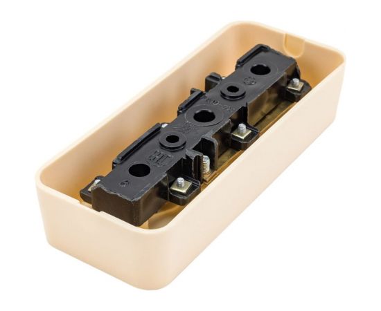 Розетка ООО Ливны-Электро РА 10-014 3-х местная, слоновая кость РА 6745 – изображение 2