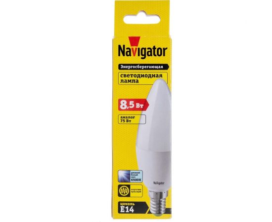 Лампа Navigator, NLL-C37-8.5-230-6.5K-E14-FR 61326 – изображение 2