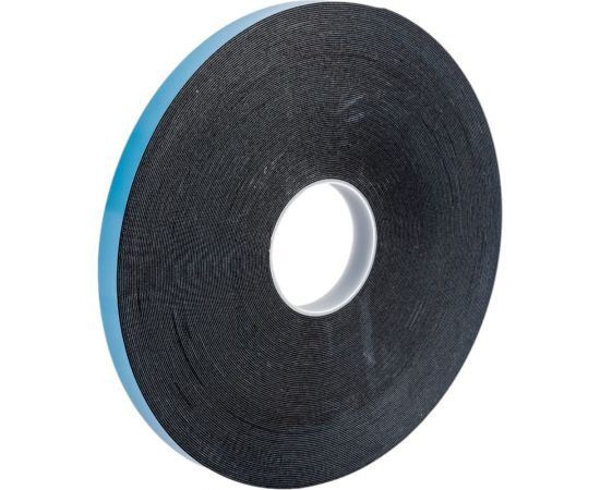 Двусторонняя клейкая лента на вспененной основе NORM 19 мм х 50 м, черная SK-19 – изображение 2