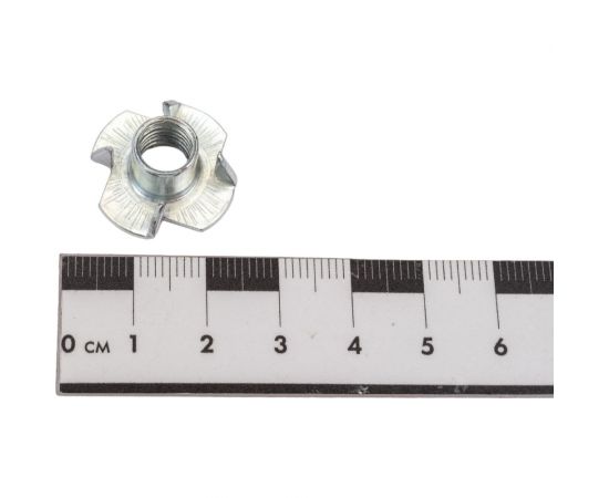 Мебельная врезная гайка МЕТАЛЛСЕРВИС М8x11 DIN 1624, оцинк., 50 шт. 1239721 – изображение 2