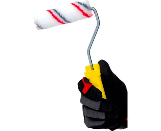 Мини-валик РемоКолор малярный с рукояткой Мультиколор, ось 6мм, D15мм, 100мм, 06-1-611 – изображение 2