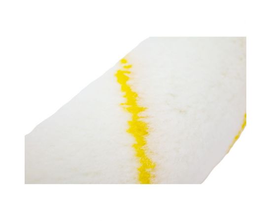 Валик Управдом полиамид, белый с желтой полосой, 150x30 мм, сменный, бюгель 6 мм 4100003181 – изображение 2