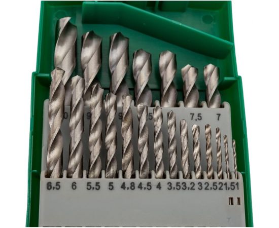 Набор сверел по металлу HSS 21 шт ROCKFORCE RF-924U21S – изображение 4