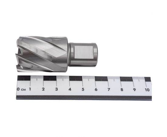 Сверло корончатое HSS по металлу (28х30/63 мм; Weldon 19) D.BOR CD-HSS-030-028-W – изображение 2