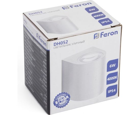 Уличный светодиодный светильник FERON DH052, 6W, 400Lm, 4000K, белый 48472 – изображение 4