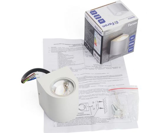 Уличный светодиодный светильник FERON DH052, 6W, 400Lm, 4000K, белый 48472 – изображение 2