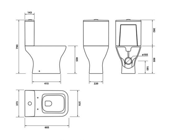 Унитаз-компакт IDDIS TORR безободковый TORRDSEi24 – изображение 2