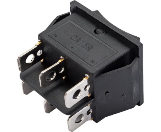 Клавиша Nord-Yada 250V 16А с нейтралью черная (6контакта) ON-OFF (2шт в упаковке)-ON 905453 – изображение 3