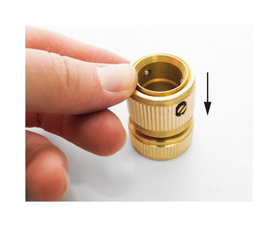 Соединитель быстросъёмный латунный, внутренняя резьба 3/4"" POLYAGRO 7577103 – изображение 6